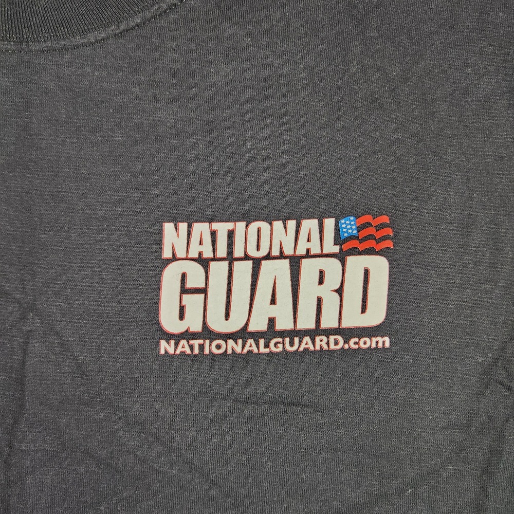 National Guard Dale Jr Shirt Mens Large Black 88 NASCAR Racing Graphic Logo Car
